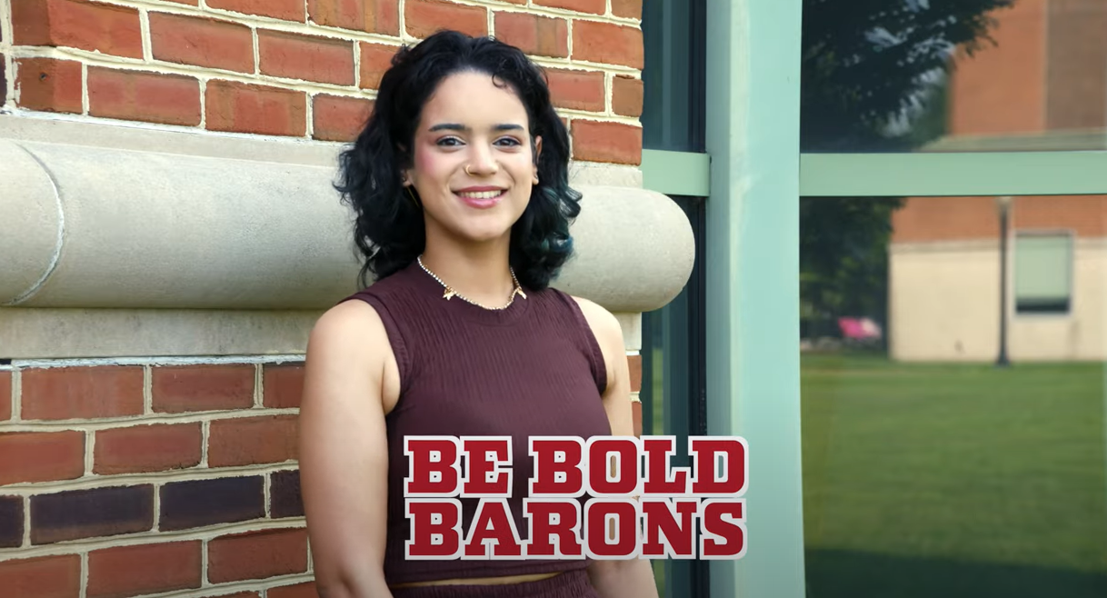 Screenshot of Be Bold Barons hype video