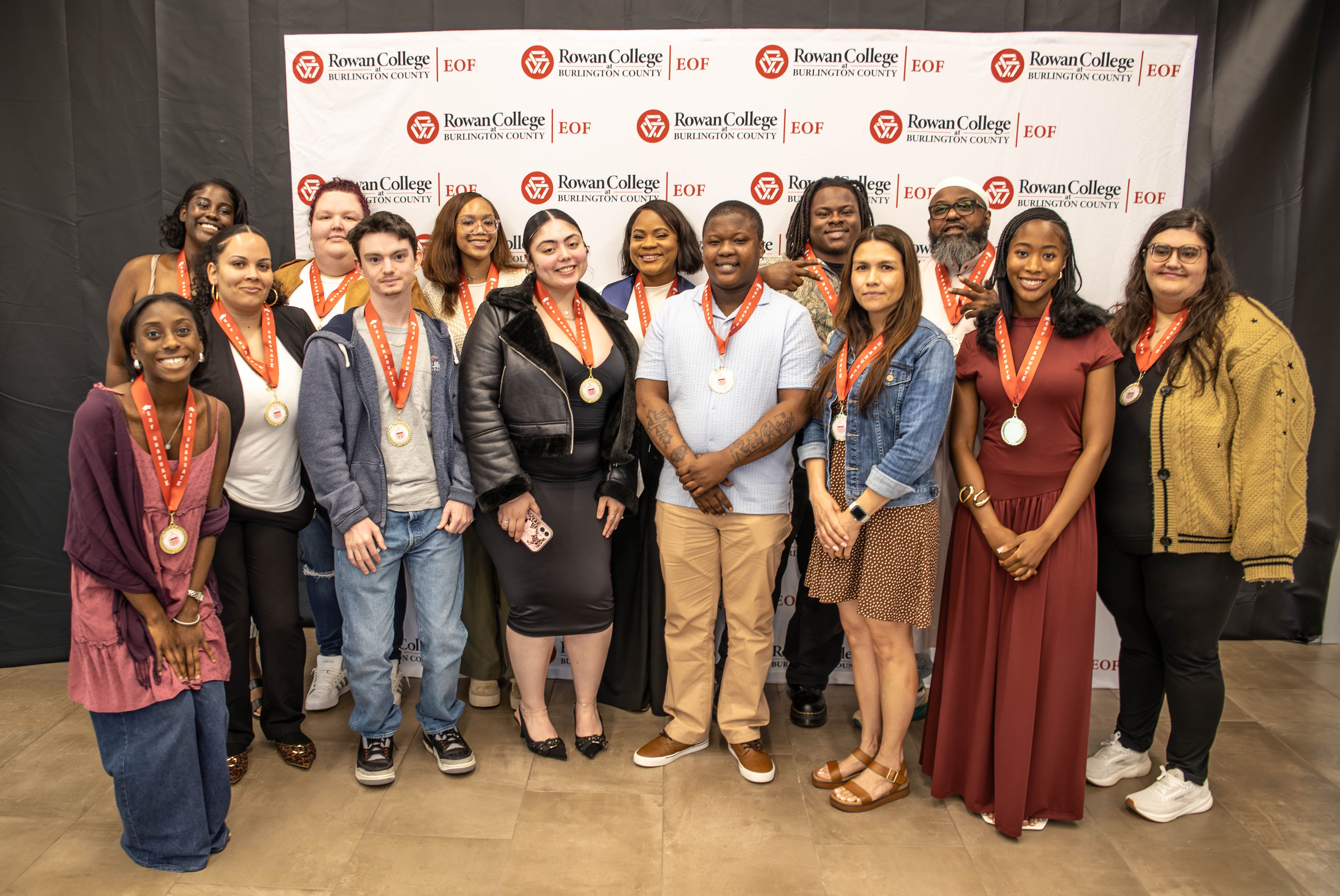 Group photo of EOF students at end of year ceremony
