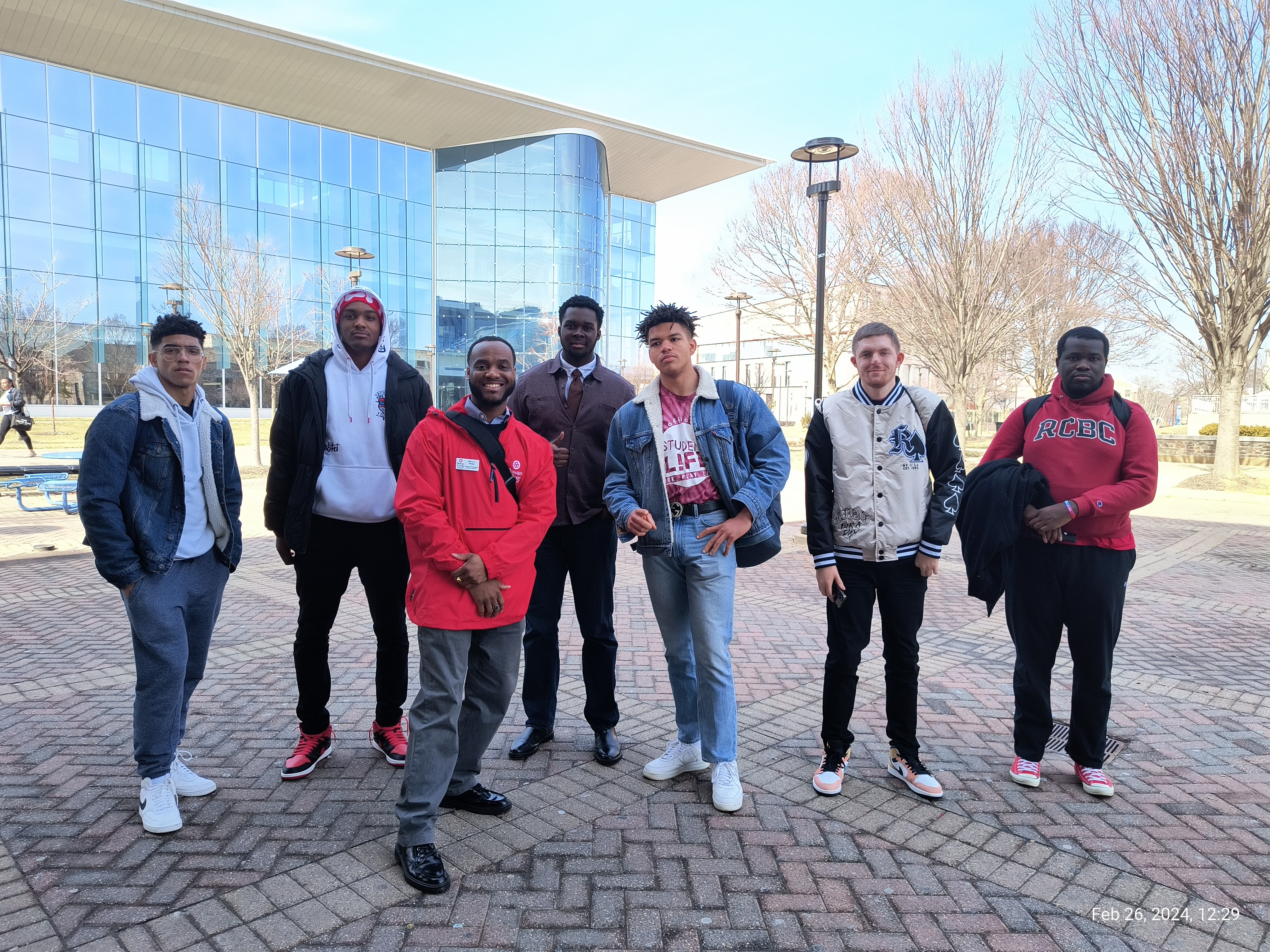 BRAVE students at Morgan State University Campus Tour