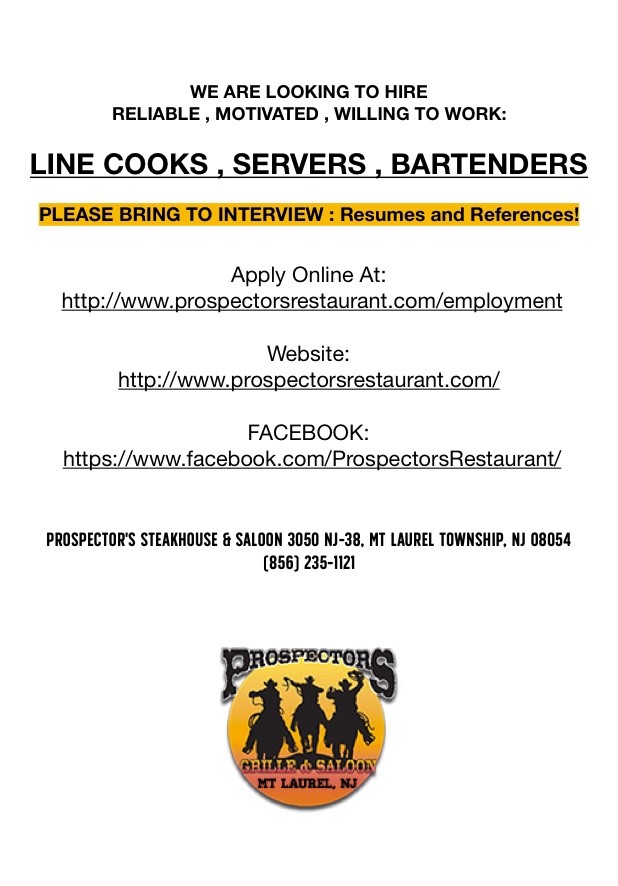 sample flyer listing open culinary positions