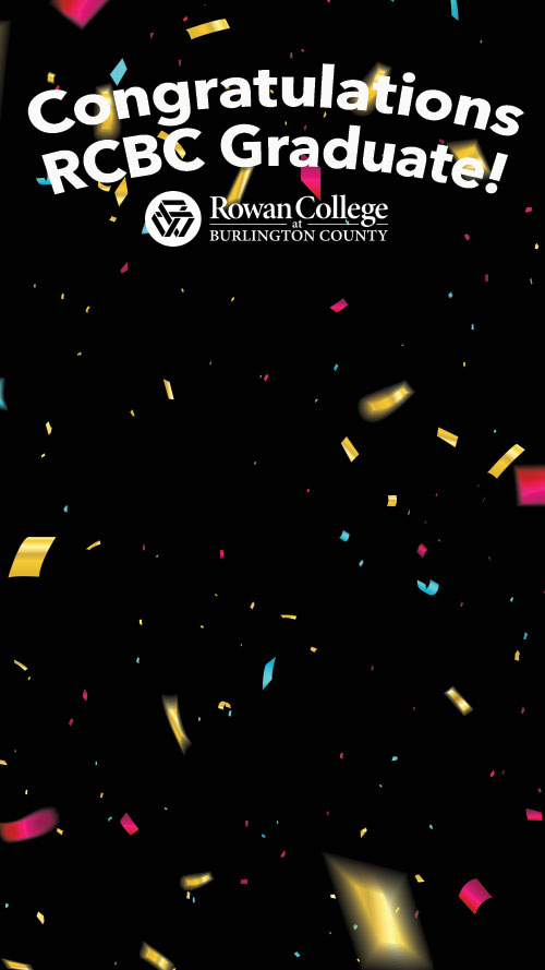 Colorful confetti on a black background - Zoom Background, Vertical