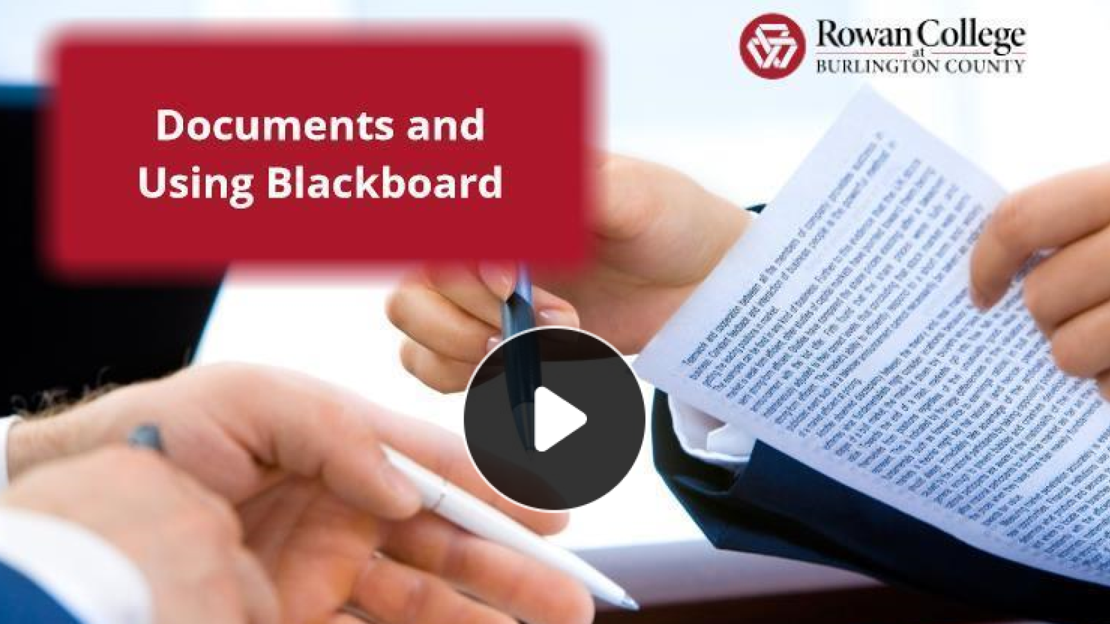Blackboard Documents