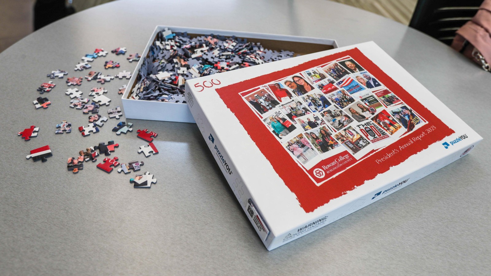2023 Annual Report Puzzle box and pieces