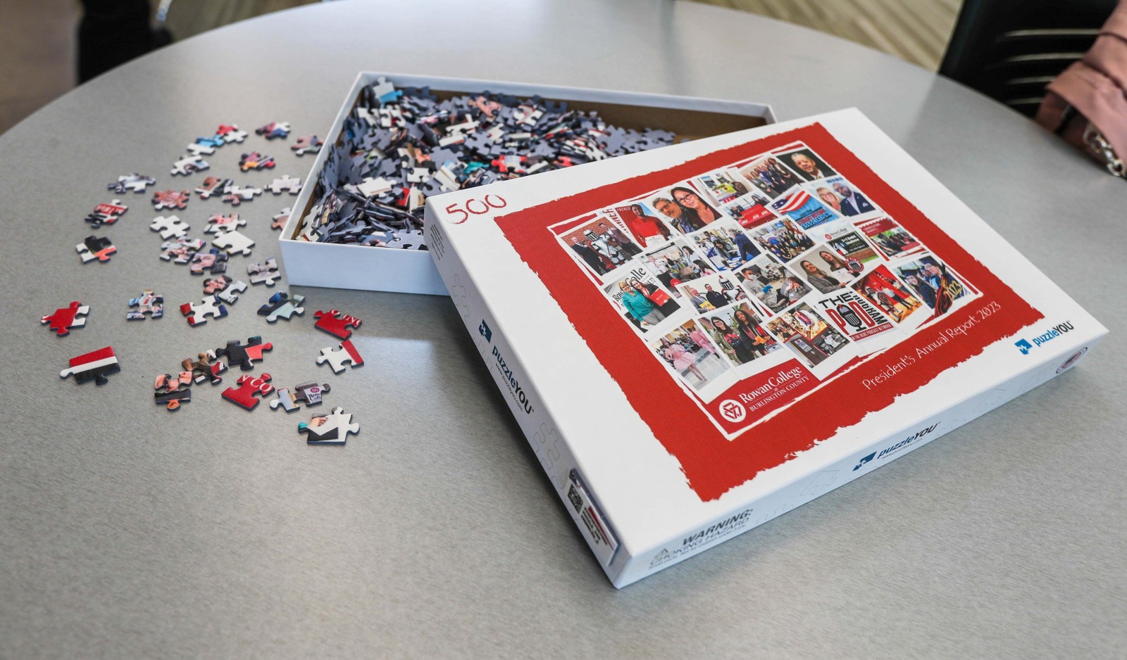 2023 Annual Report Puzzle box and pieces