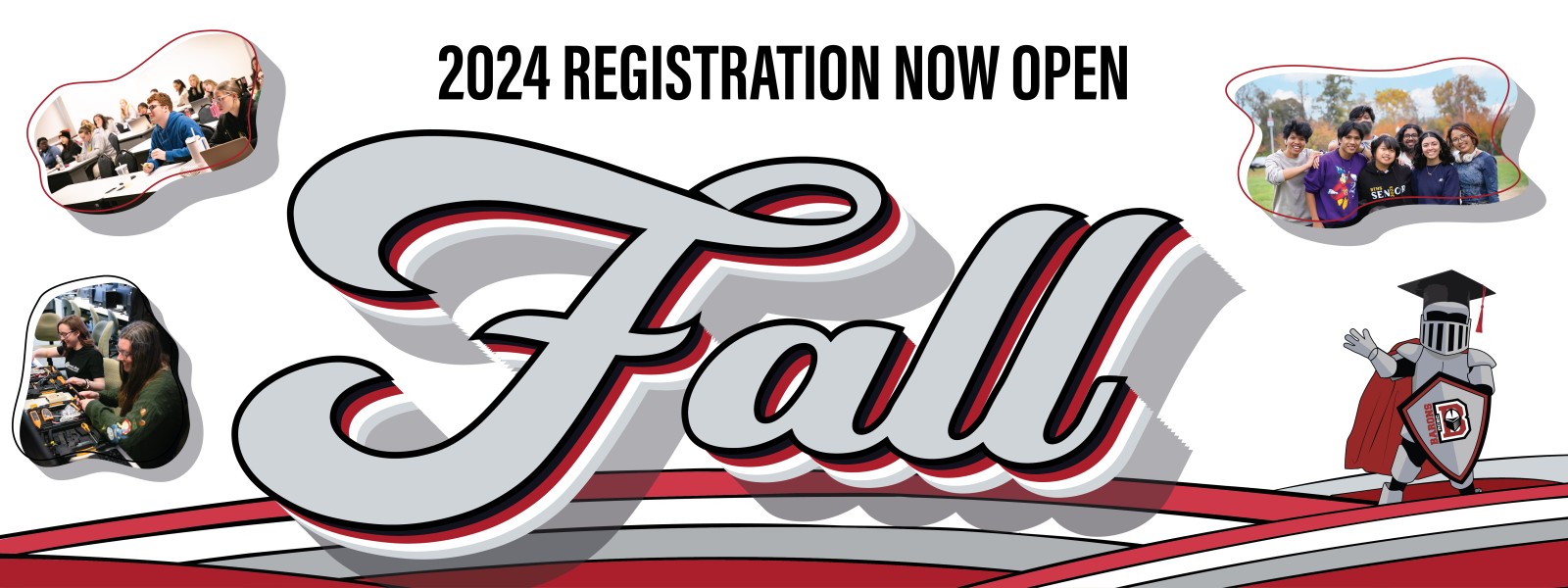 Fall 2024 Registration now Open graphic design