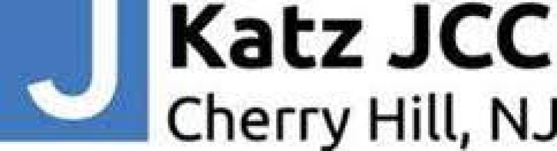 Katz JCC Cherry Hill, NJ logo. A while "J" inside an indigo square sits at the side of black text that reads "Katz JCC" in bold and "Cherry Hill, NJ" below.