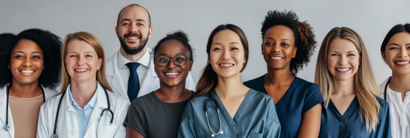 group photo of healthcare professionals