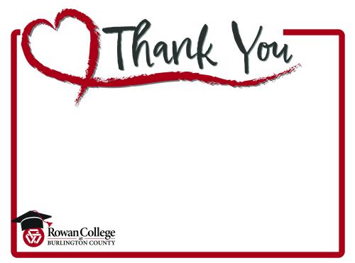 RCBC digital sign example for commencement with the words thank you