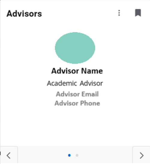 Screenshot of advisor card sample