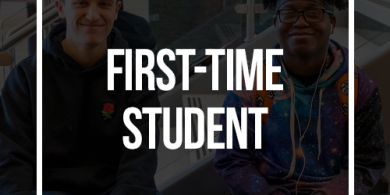 First-Time Student button