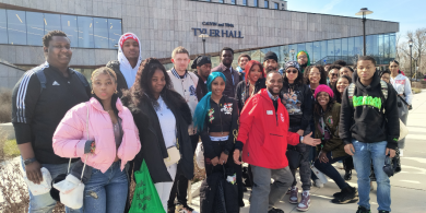 BRAVE group tour at Morgan State University