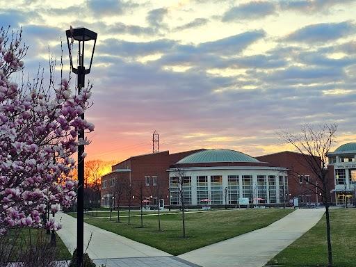 Votta Hall at sunrise