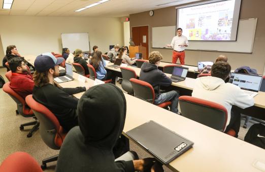 RCBC students sitting at desks inside a classroom
