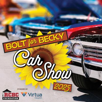 Decorative Image for Bolt For Becky Car Show 2025 sponsored by RCBC Foundation and Virtua Health