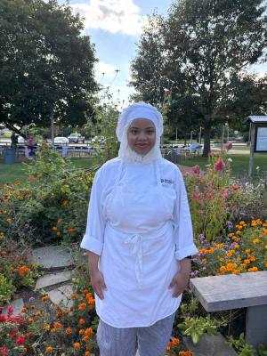 Inaya-Shakeira N. Odd poses for a picture.