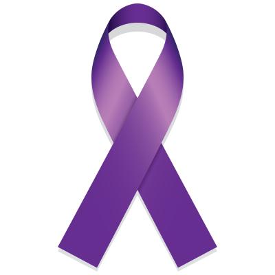 Domestic Violence Awareness purple ribbon