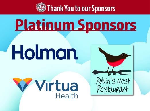 Elevating Education 2026 Platinum Sponsors: Holman, Virtua, Robin's Nest Restaurant