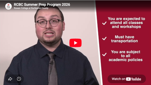 Screen shot of Summer Prep Program 2026 on youtube