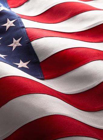 American flag stock photo