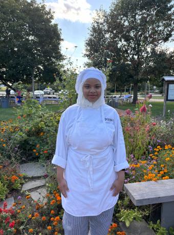 Inaya-Shakeira N. Odd poses for a picture.