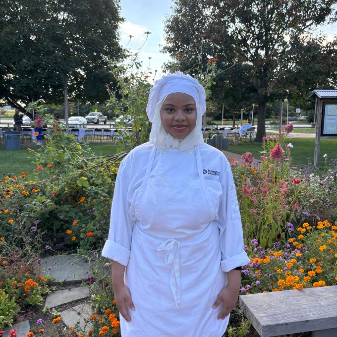 Inaya-Shakeira N. Odd poses for a picture.